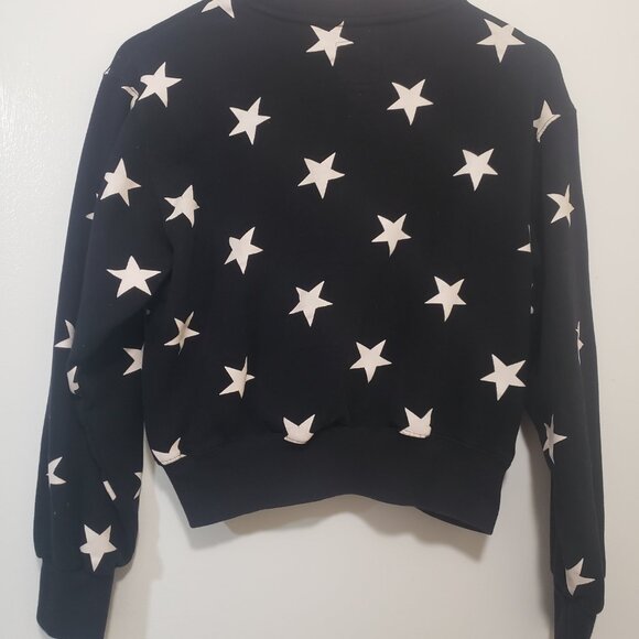 Reflex Black Cropped Star Sweatshirt – Size M - Picture 3 of 3